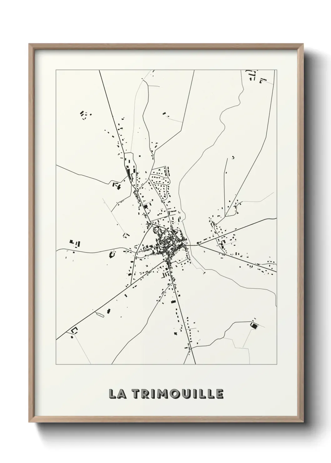 Un poster carte La Trimouille
