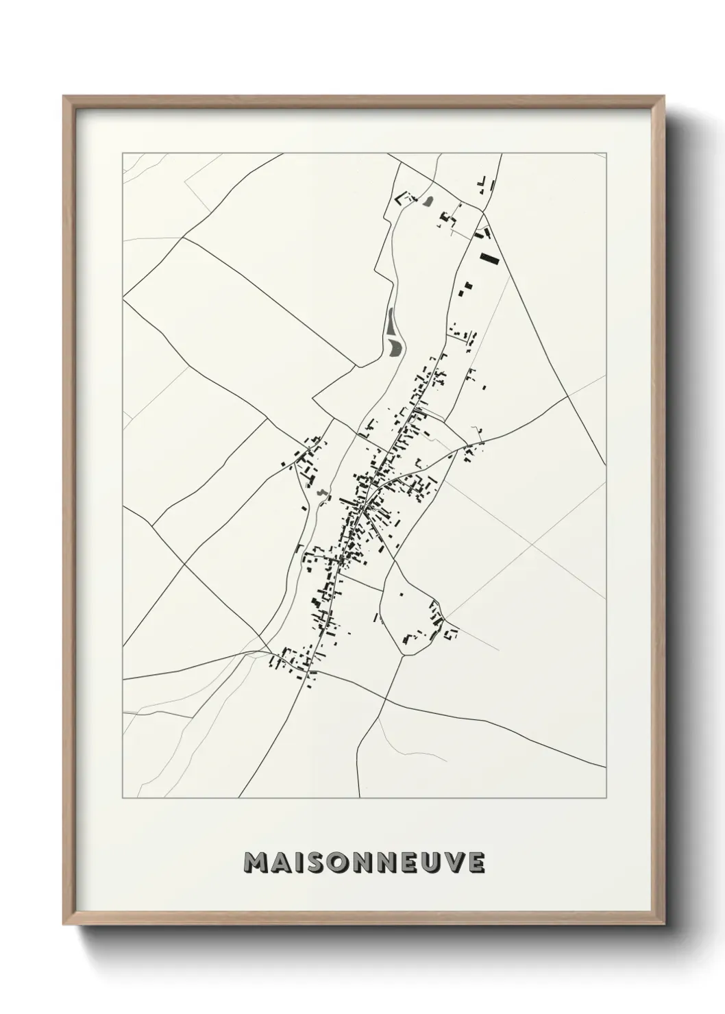Un poster carte Maisonneuve