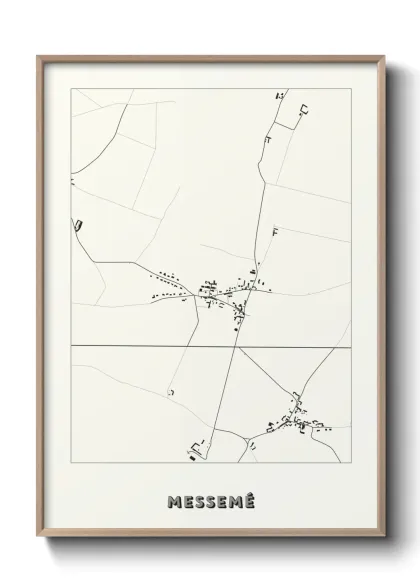 Une affiche de carte sur Messemé