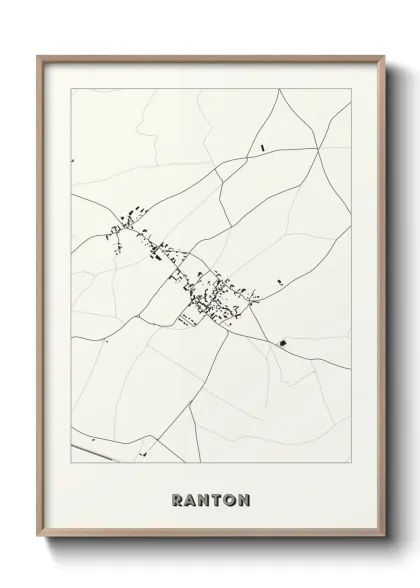Une affiche de carte sur Ranton