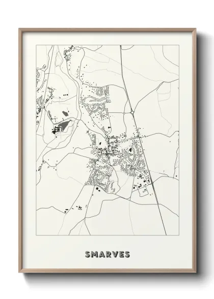 Une affiche de carte sur Smarves