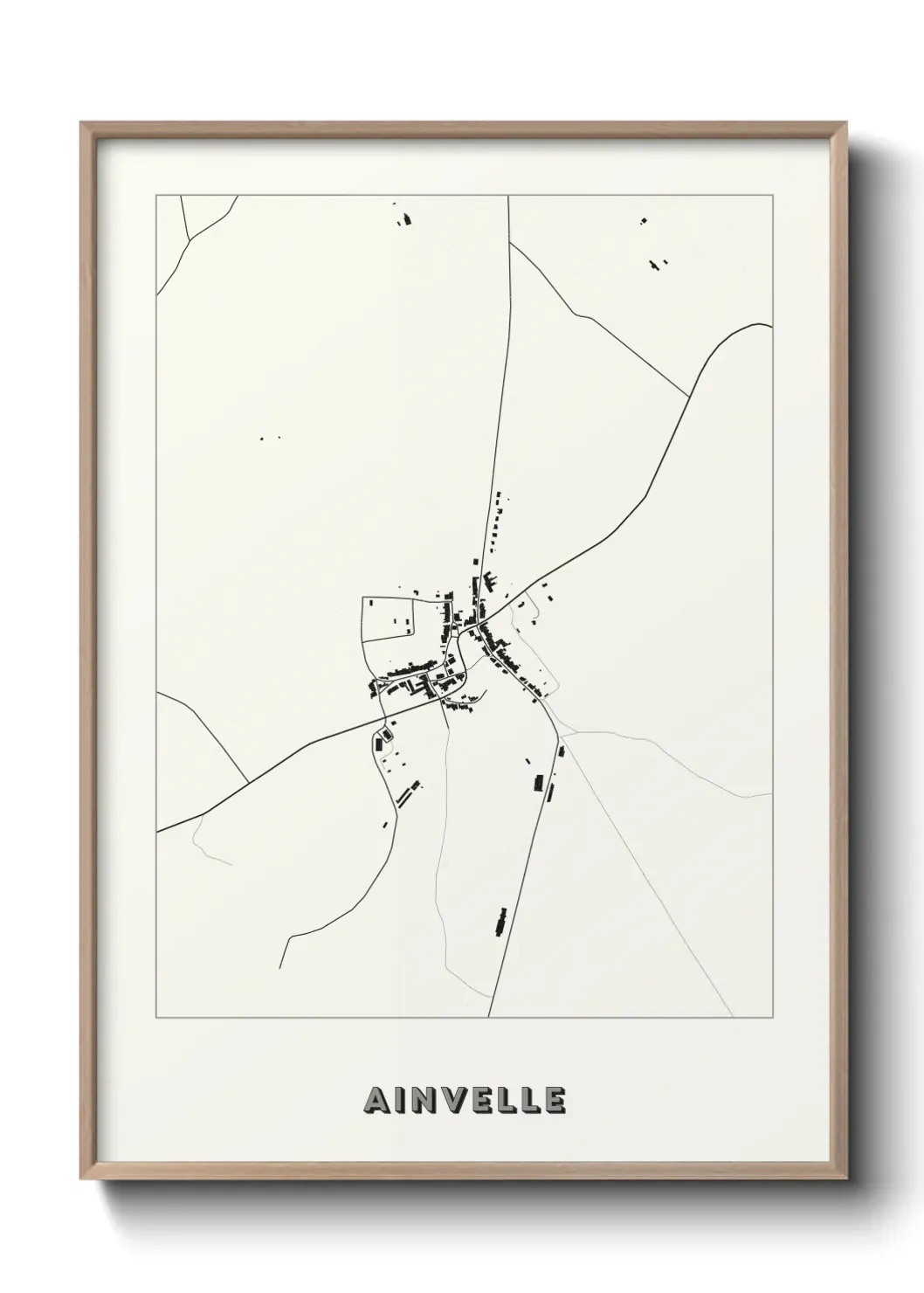 Un poster carte Ainvelle