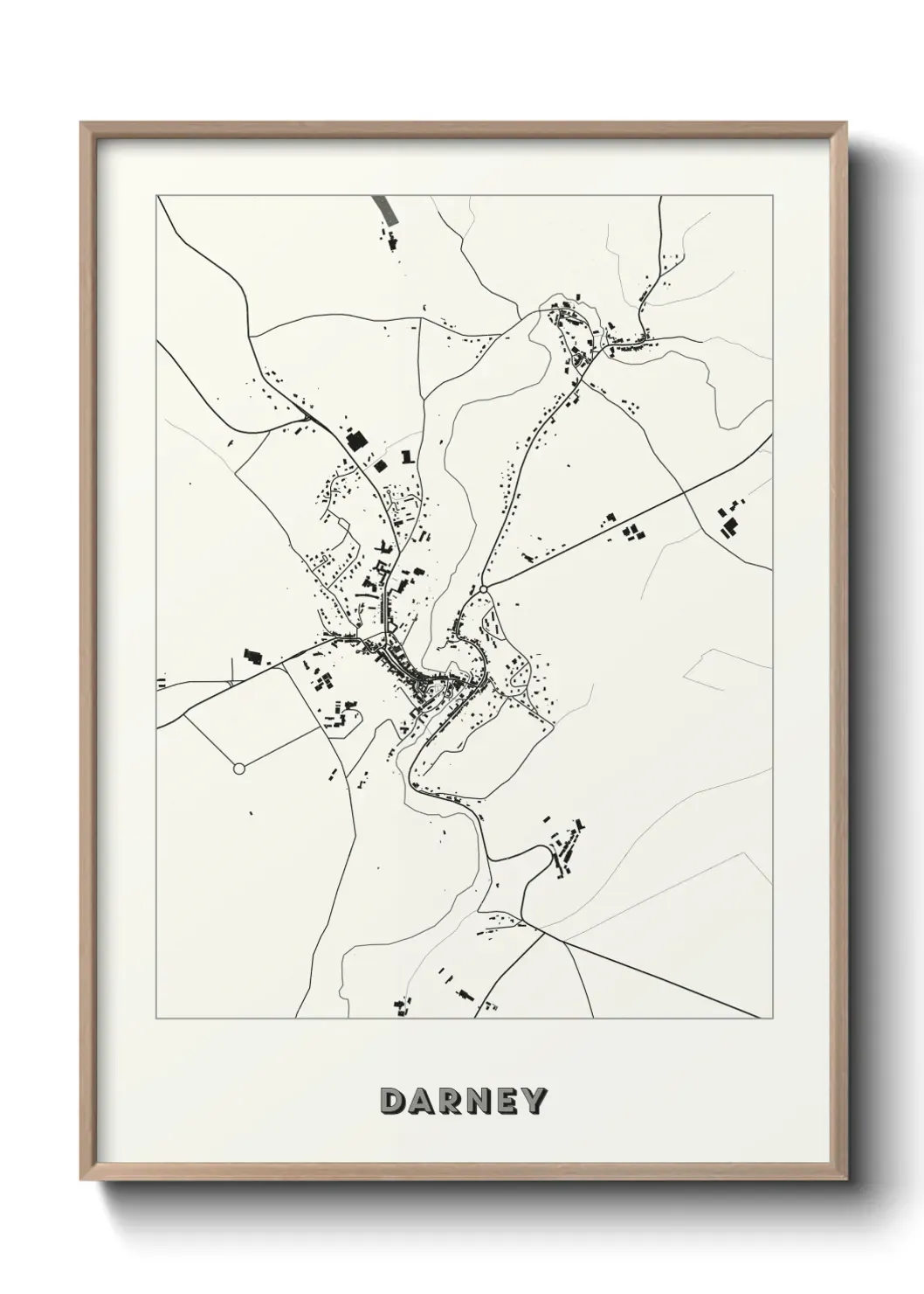 Un poster carte Darney