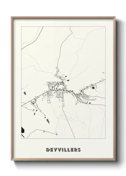 Une affiche de carte sur Deyvillers