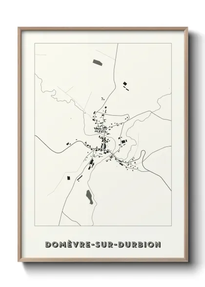 Une affiche de carte sur Domèvre-sur-Durbion