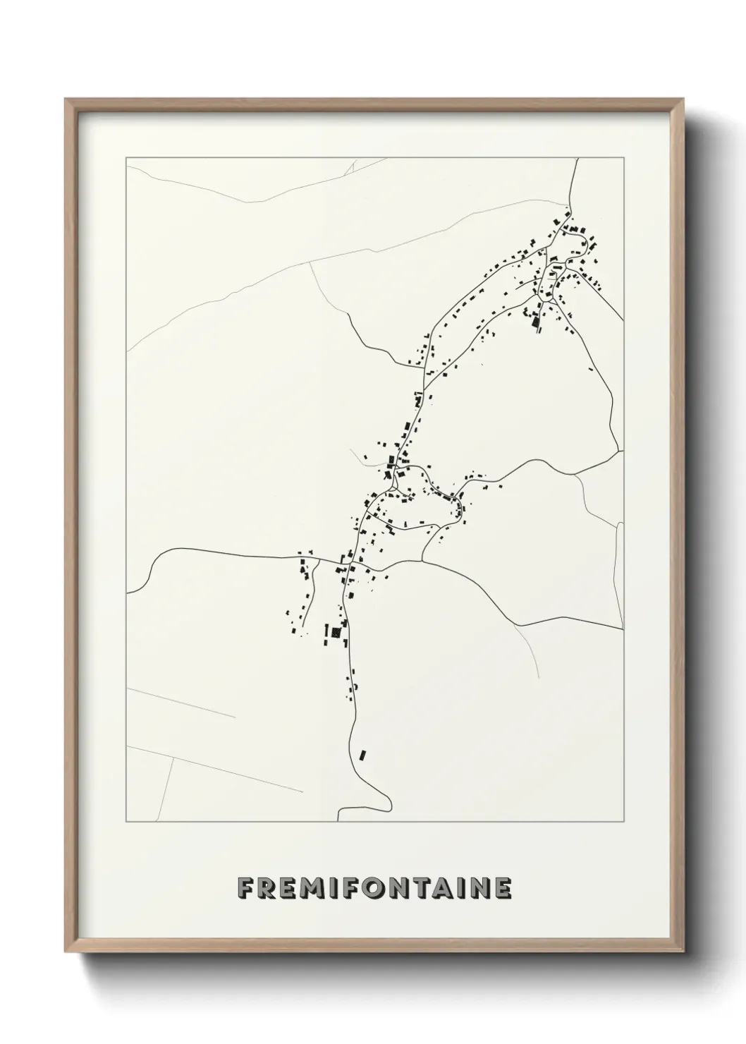 Un poster carte Fremifontaine