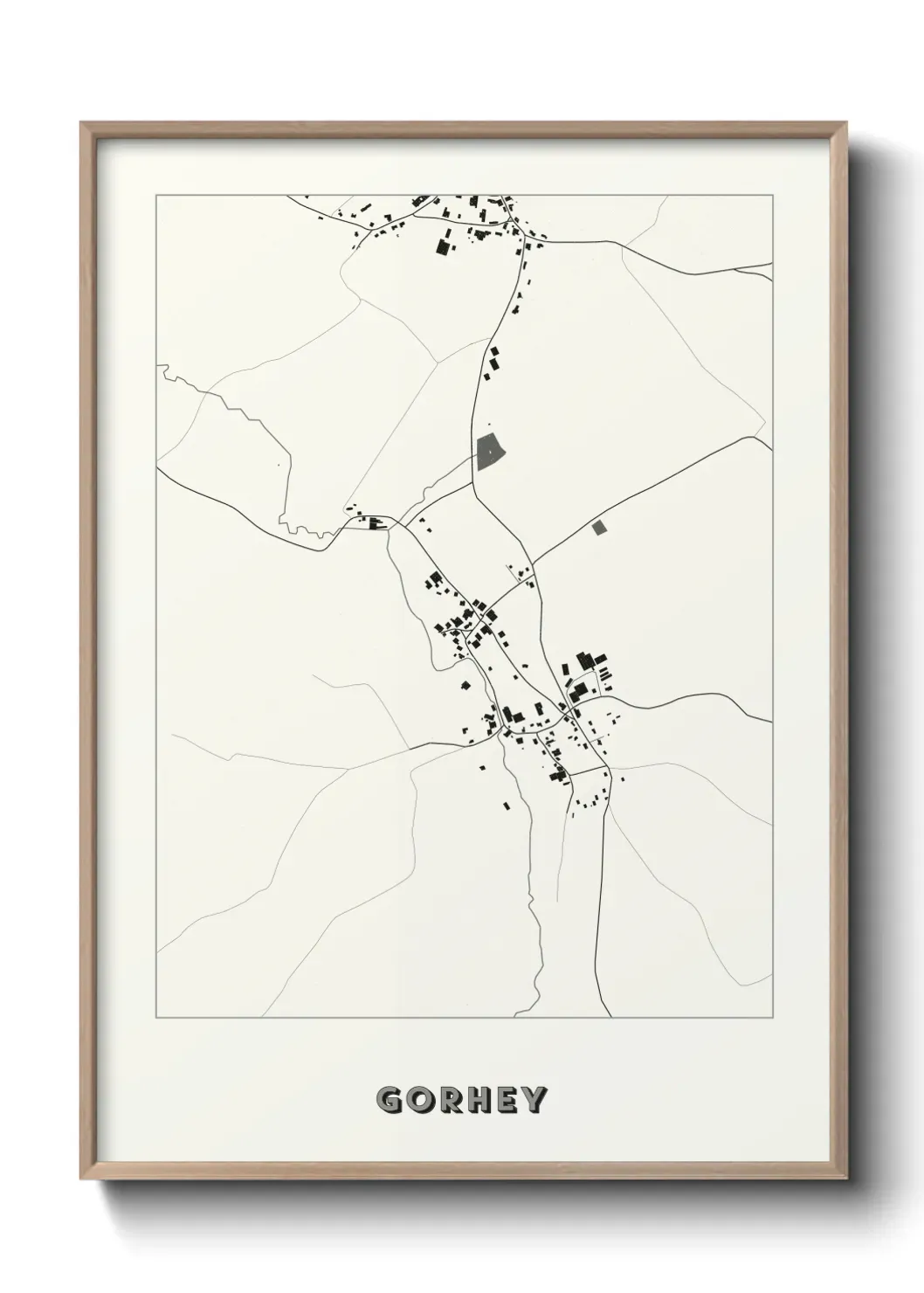Un poster carte Gorhey