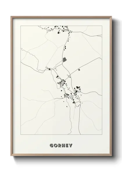 Une affiche de carte sur Gorhey