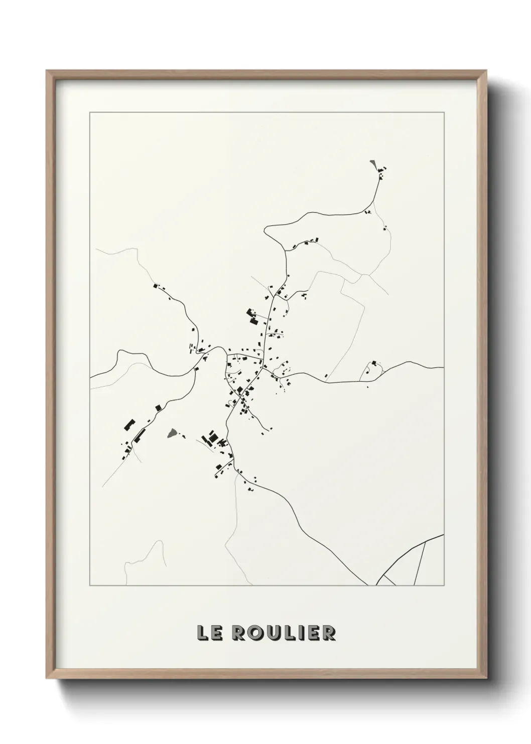 Un poster carte Le Roulier