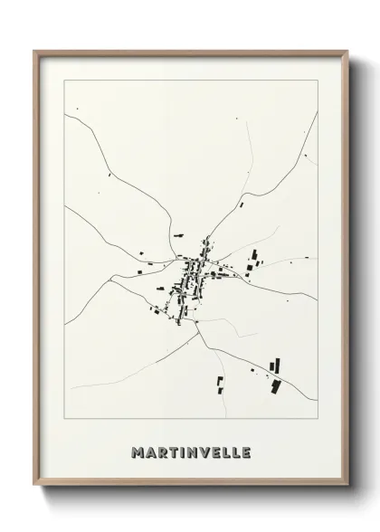 Une affiche de carte sur Martinvelle