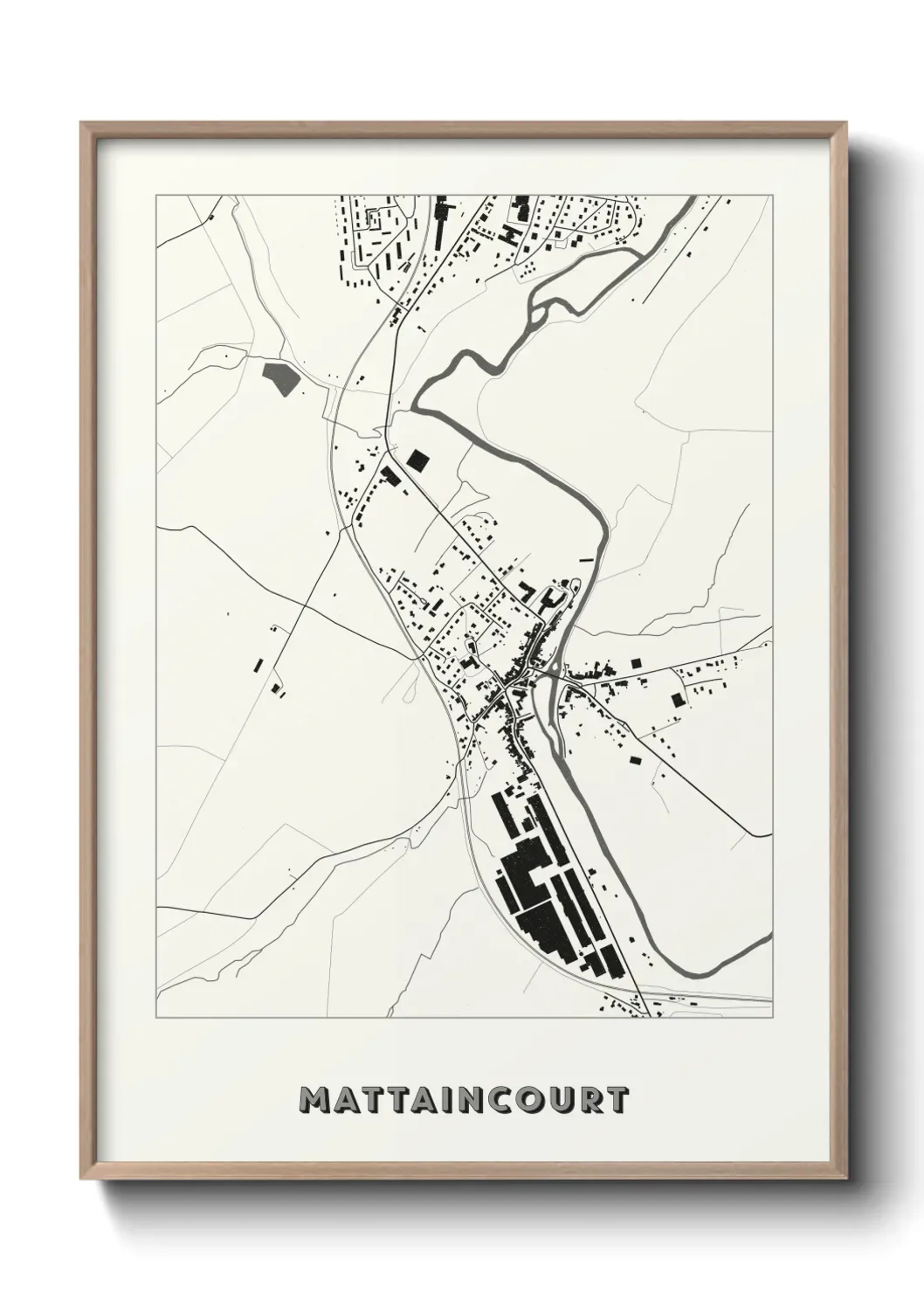 Un poster carte Mattaincourt