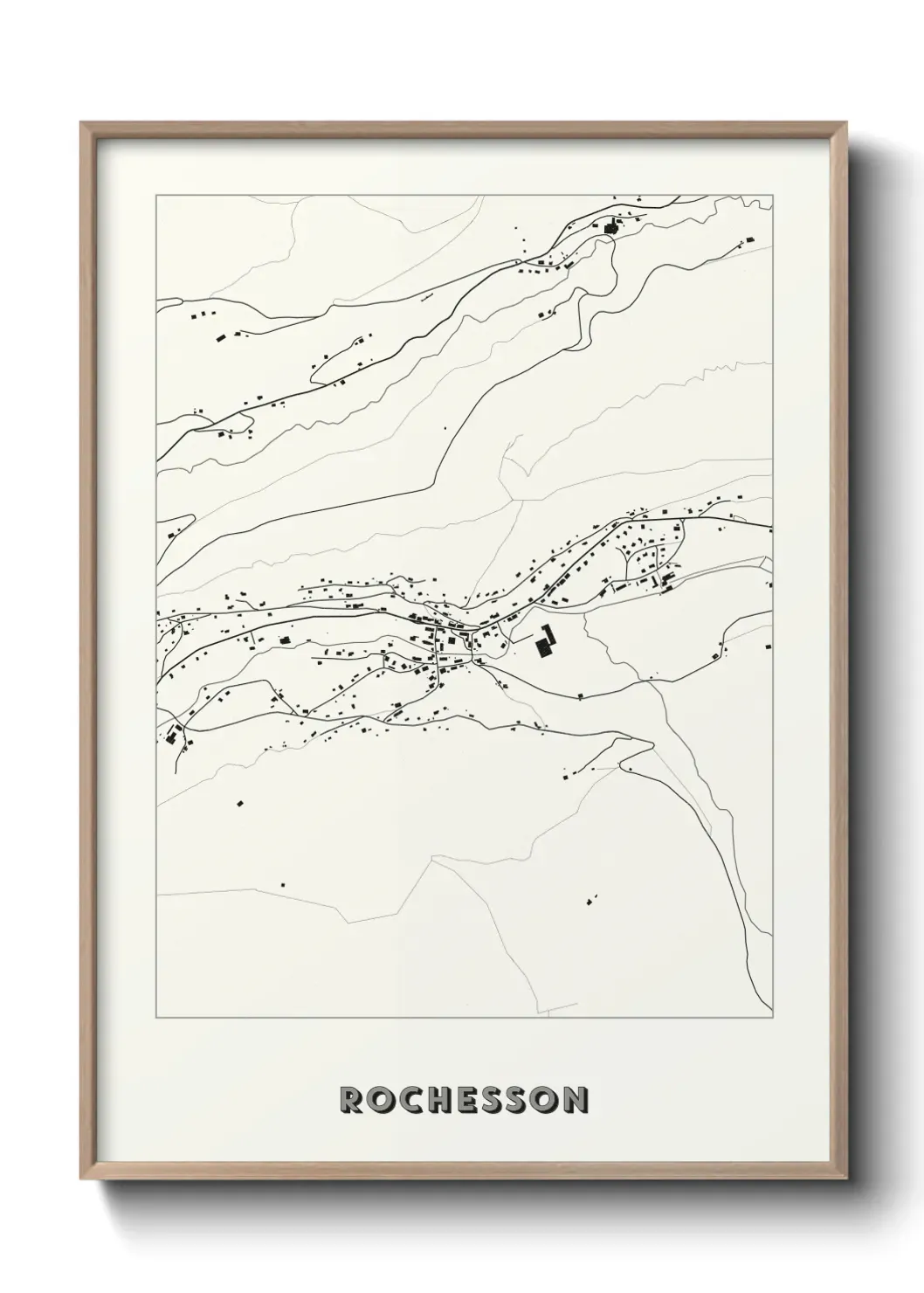 Un poster carte Rochesson