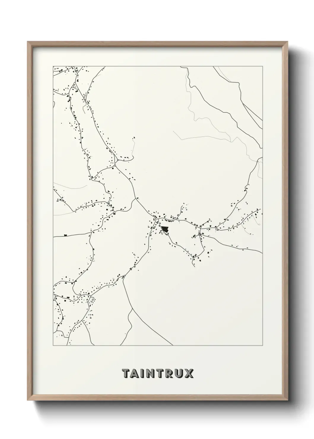 Un poster carte Taintrux