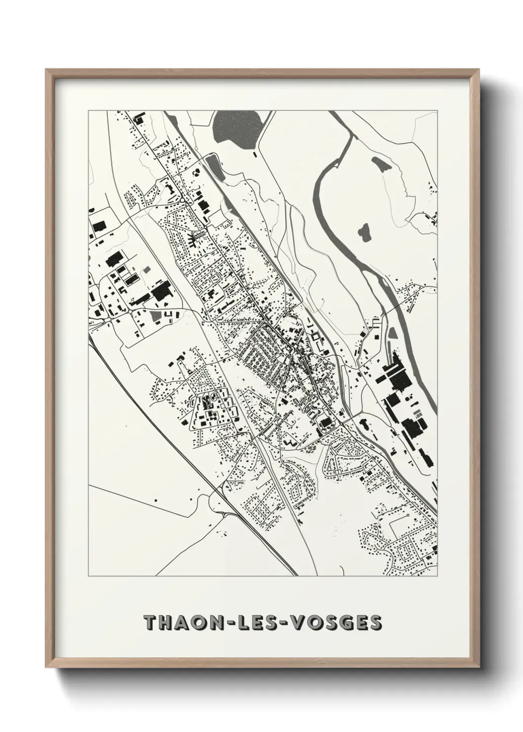 Un poster carteThaon-les-Vosges