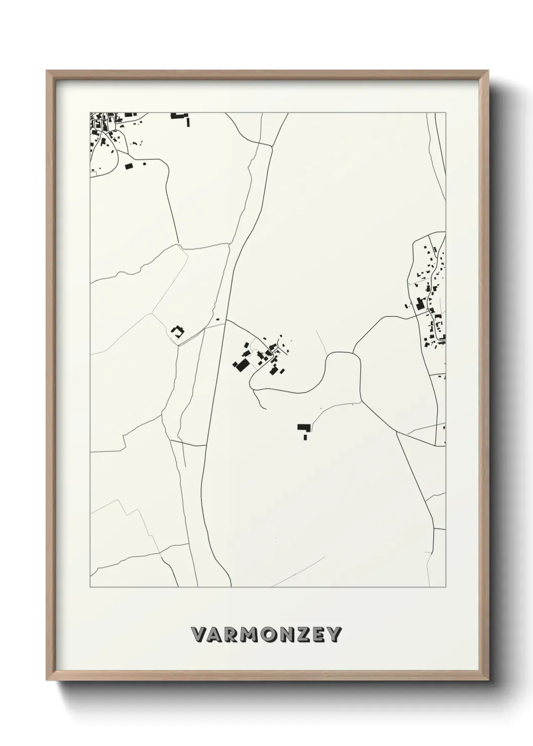 Un poster carte Varmonzey