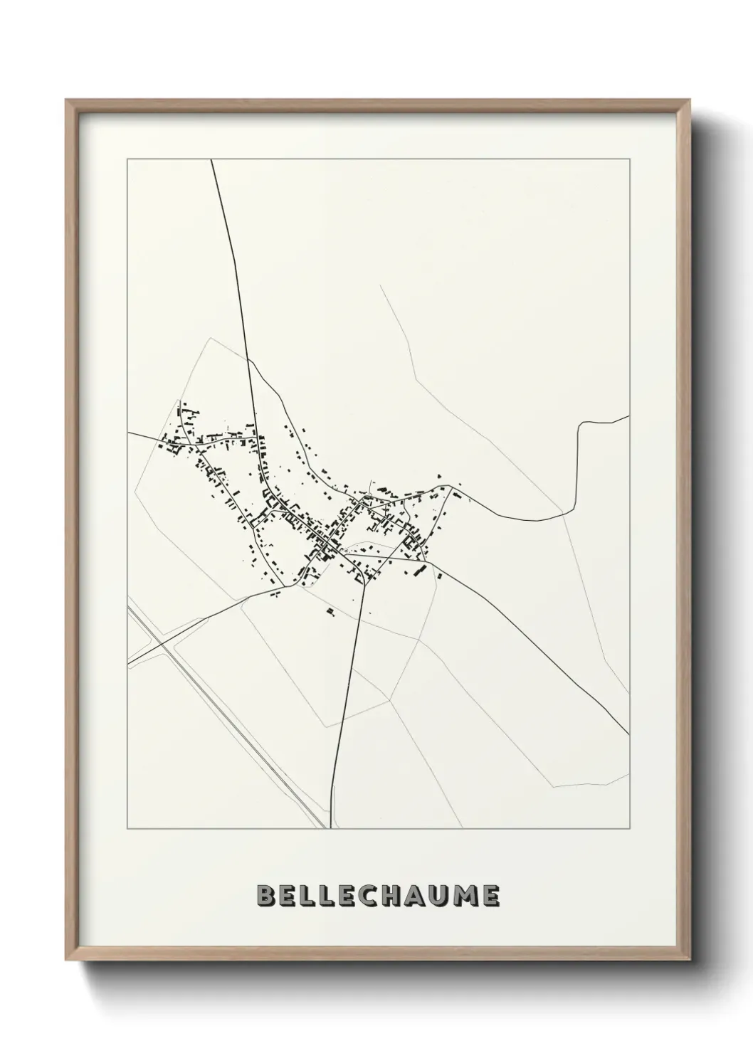 Un poster carte Bellechaume