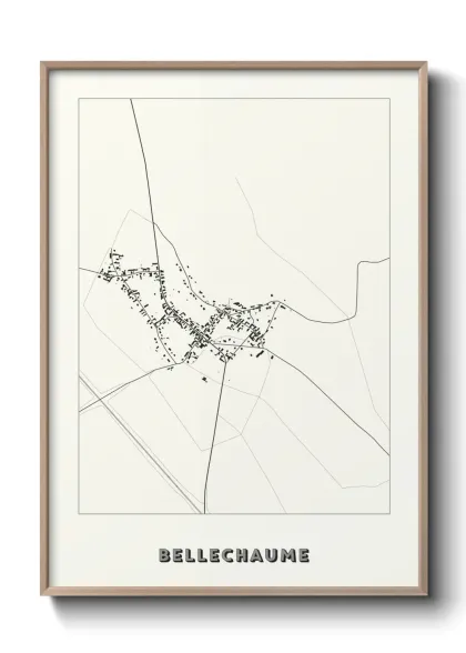 Une affiche de carte sur Bellechaume