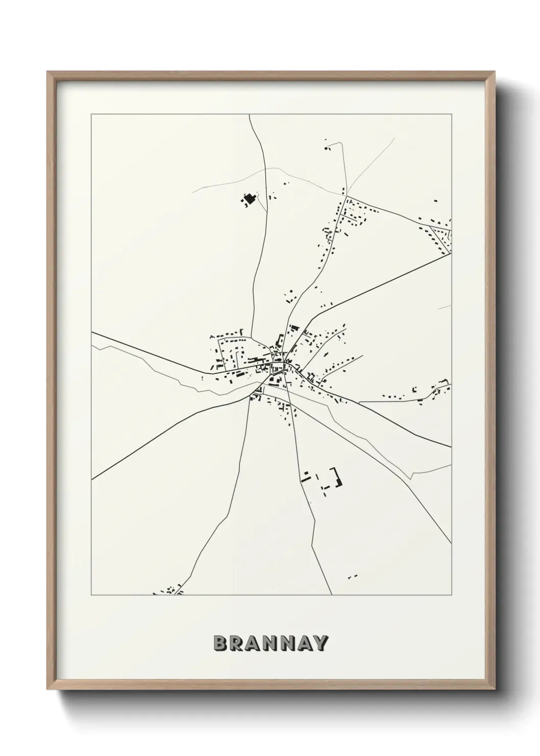 Un poster carte Brannay