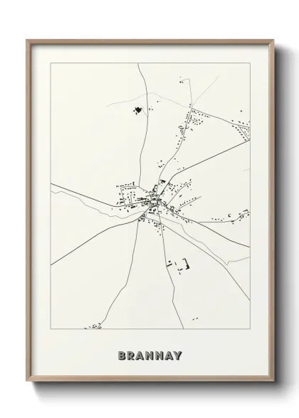 Une affiche de carte sur Brannay