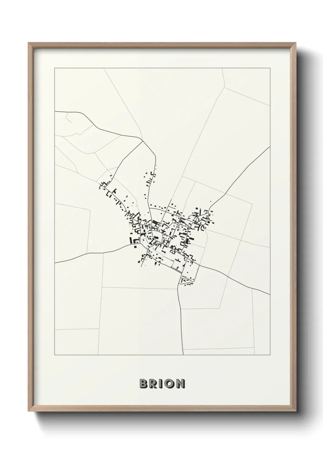 Un poster carte Brion