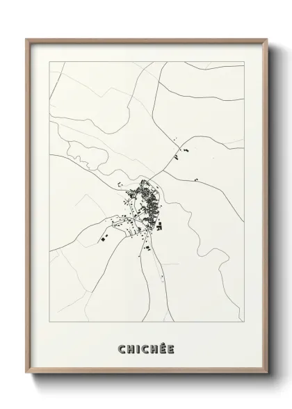 Une affiche de carte sur Chichée