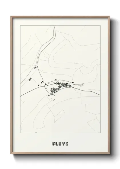 Une affiche de carte sur Fleys