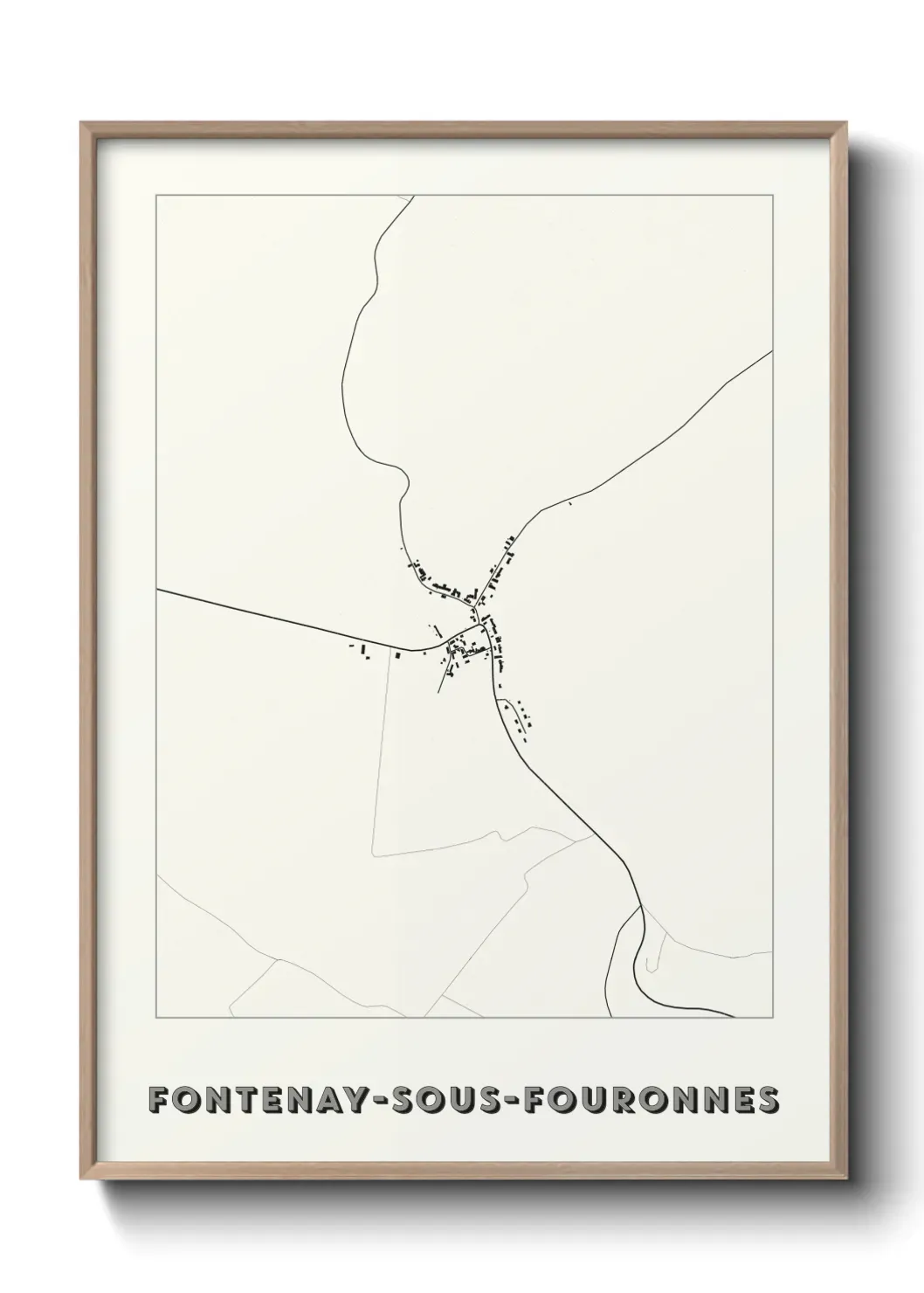 Un poster carteFontenay-sous-Fouronnes