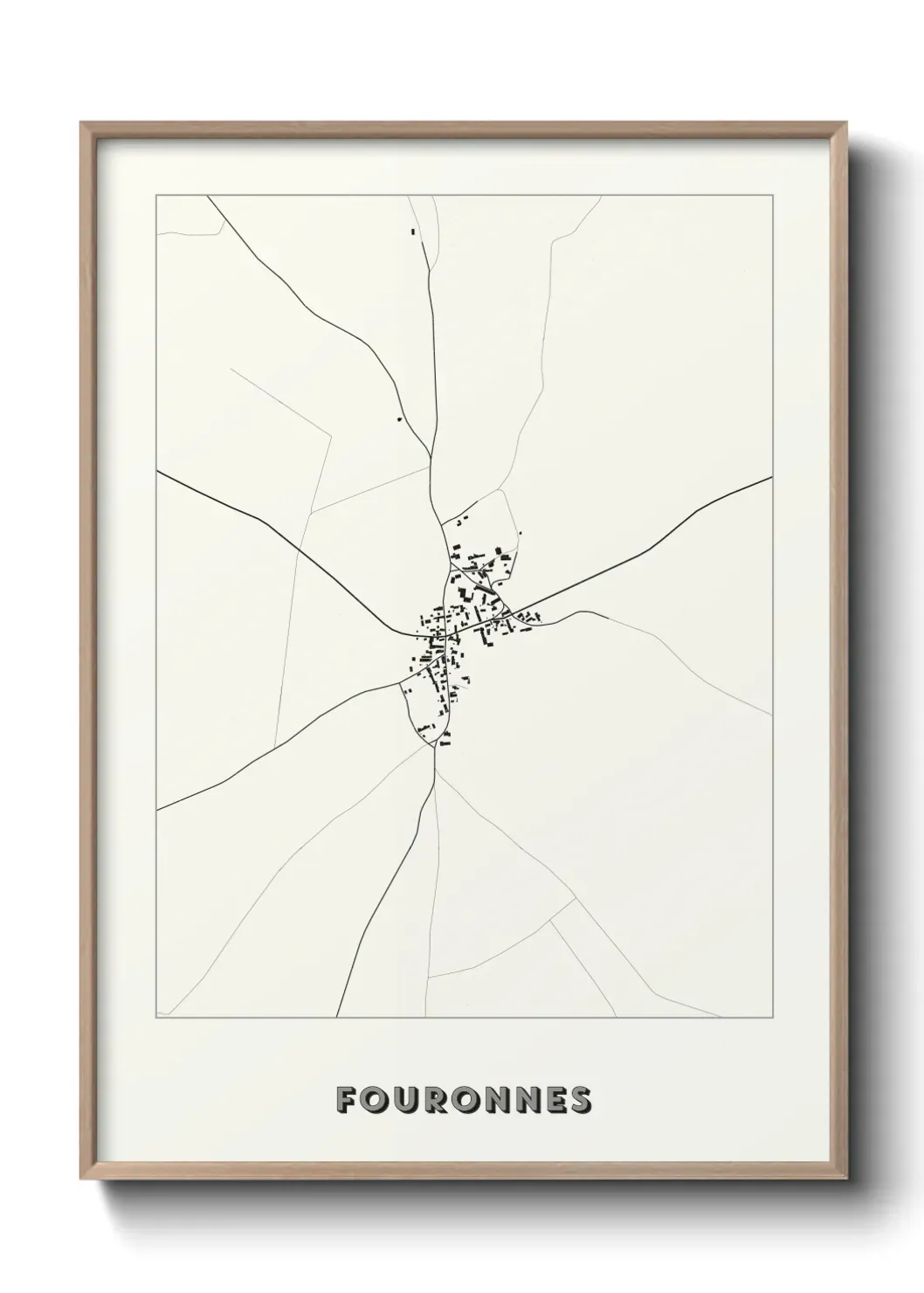 Un poster carte Fouronnes