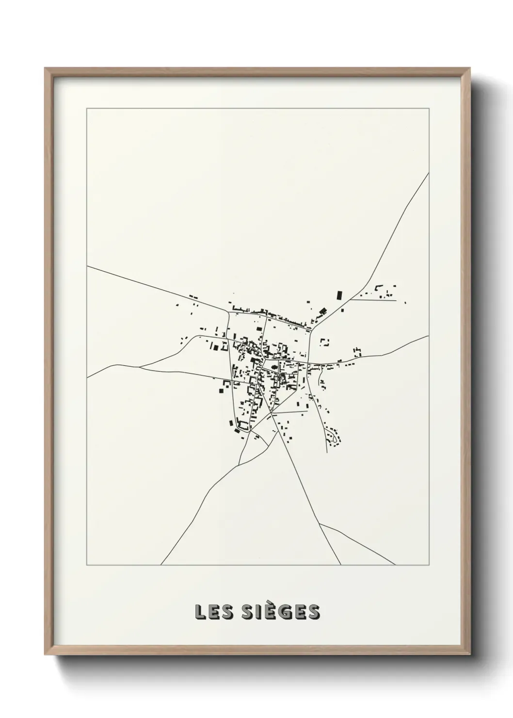 Un poster carte Les Sièges