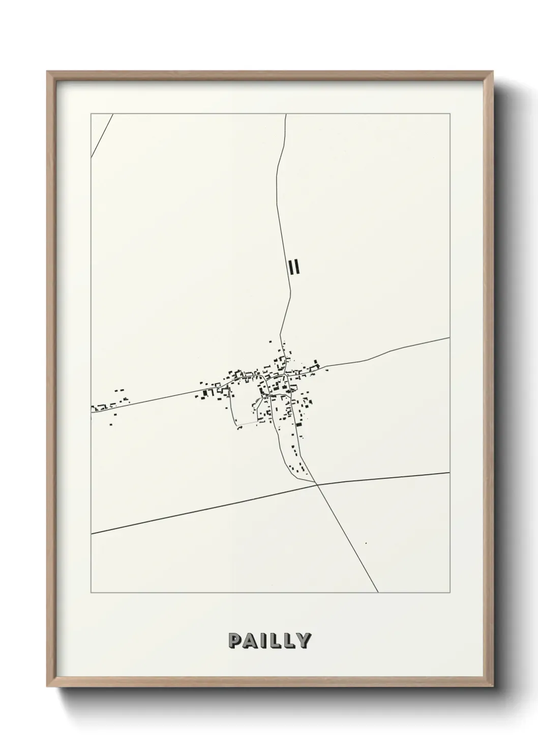 Un poster carte Pailly
