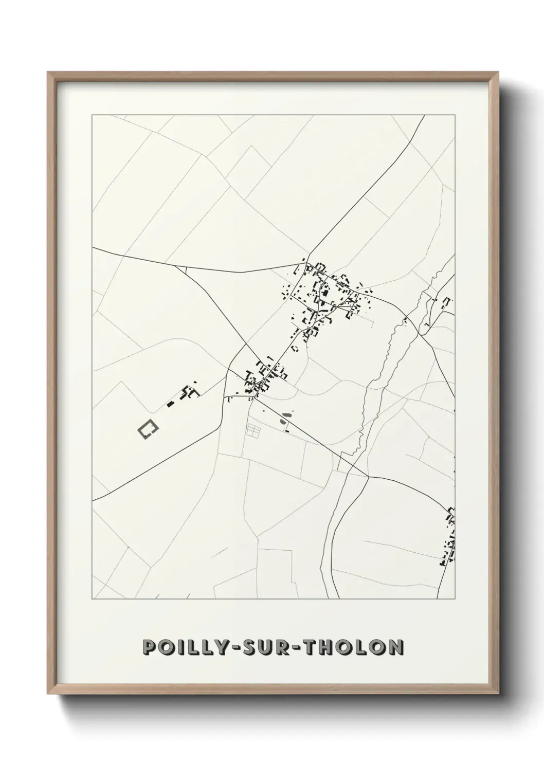 Un poster cartePoilly-sur-Tholon
