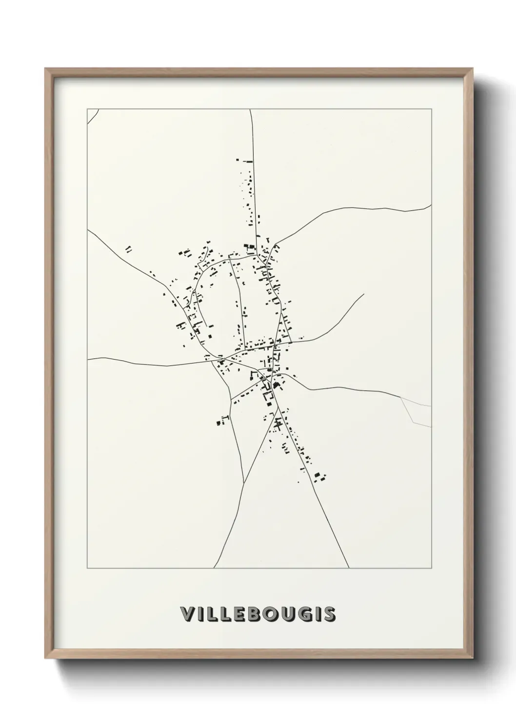 Un poster carte Villebougis