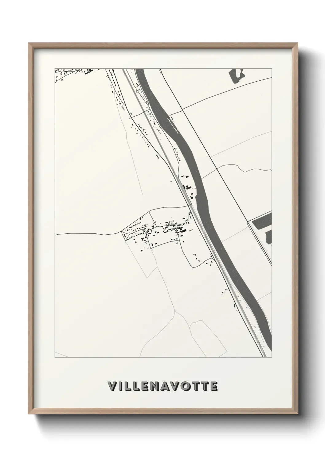 Un poster carte Villenavotte
