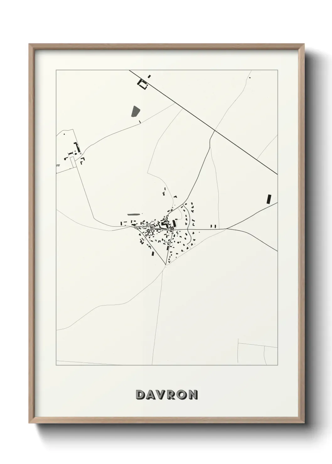 Un poster carte Davron