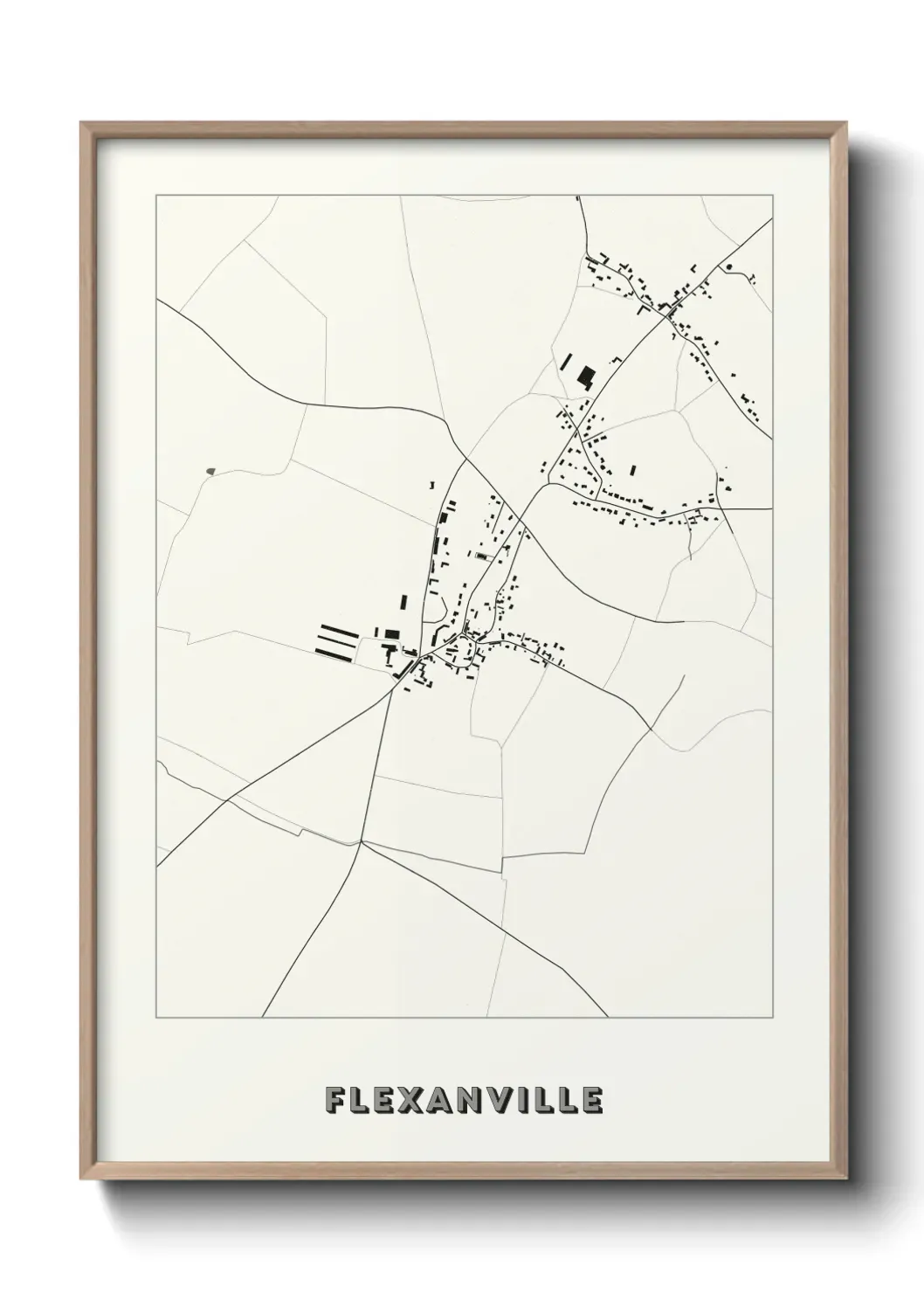 Un poster carte Flexanville