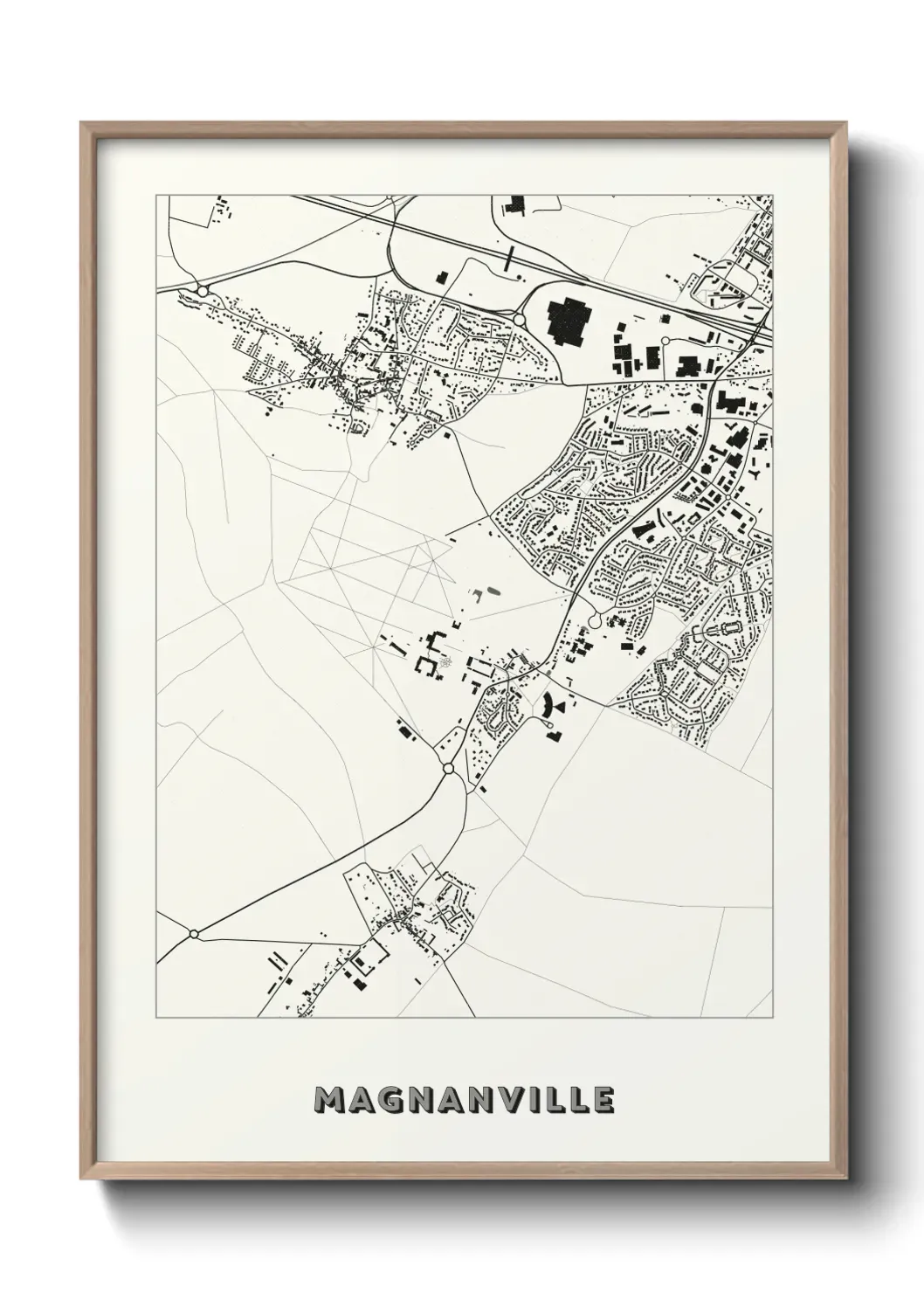 Un poster carte Magnanville