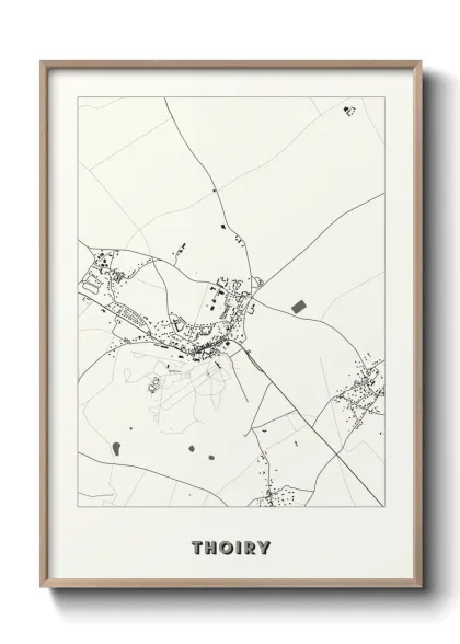 Une affiche de carte sur Thoiry