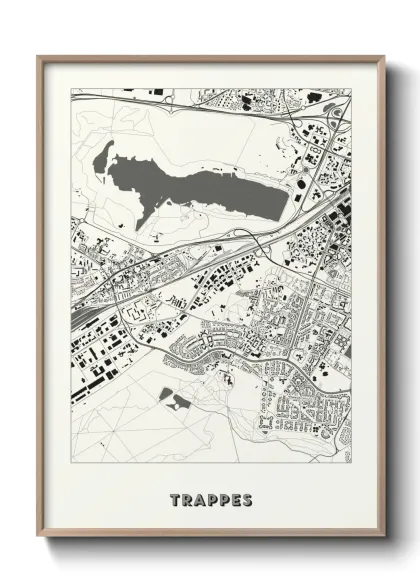 Une affiche de carte sur Trappes